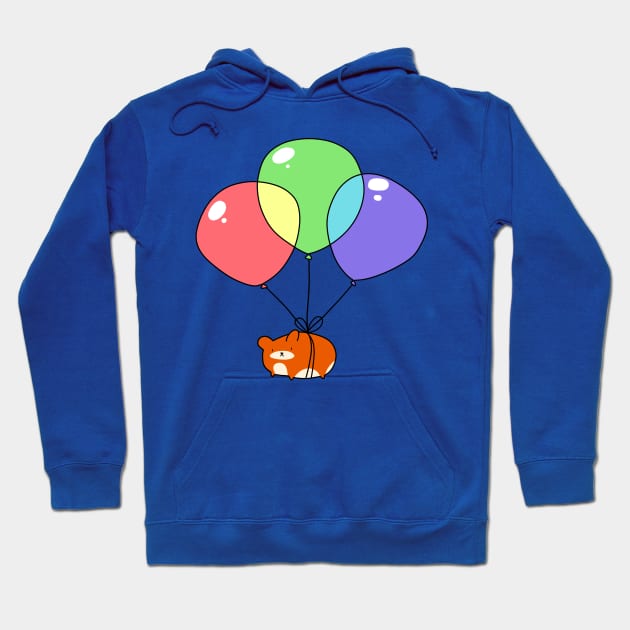 Balloon Hamster Hoodie by saradaboru